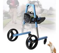 Générique Fauteuil roulant for chien, chariot léger et réglable à 4 roues, avec roulettes, aide à la marche for les pattes avant et aux hanches.(XXL)