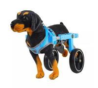 Générique Fauteuil Roulant léger à Deux Roues pour Chiens, pour Les Pattes arrières - Aide à la mobilité des Animaux handicapés, Chariot de Taille Moyenne pour la rééducation et Le Dressage, améliore