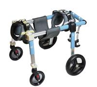 Générique Fauteuil roulant pour chien à 4 roues - Déambulateur assisté pour chien handicapé, fauteuil roulant pour animaux de compagnie de petite/moyenne/grande taille, équipement de chariot,L