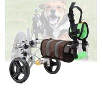 Générique Fauteuil roulant réglable for chiens, chariot léger à 2 roues for petits et moyens chiens, aide à la mobilité des membres postérieurs for chiens, attelle for pattes et soutien des hanches(Gr