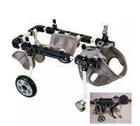 Générique Fauteuil Roulant réglable pour Chiens paralysés | Chariot d'aide à la mobilité à 4 Roues | Déambulateur d'exercice pour Animaux handicapés (Taille Moyenne)