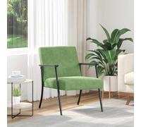 Générique Fauteuil Vert Clair 59 x 75 x 78 cm Velours,Meubles,Fauteuils et chaises,Fauteuils,Crème,10.25 KG,42017682