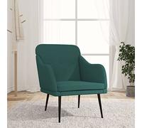 Générique Fauteuil Vert foncé 63x76x80 cm Tissu,Meubles,Fauteuils et chaises,Fauteuils,Vert,10.05 KG,351478