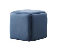 Générique Fauteuils empilables et tabourets gigognes, Banc Ottoman carré, Fauteuil Cube Ottoman gigogne 5 en 1, for Petits espaces de Salon(Color 4,45x45cm)
