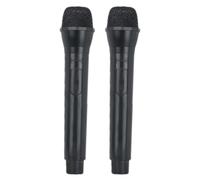 Générique Faux Accessoires de Microphone - Scène de Nouvelles réaliste, Performance 2 pièces, Jouet de Simulation, pour Faire Semblant, Cadeau d'anniversaire karaoké | Jeux de rôle pour et Adultes