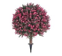Générique Faux Arbustes Buisson Résistant aux Intempéries de 58 cm | Boules Topiaires Artificielles et Fausses Arbustes Pour Jardin Cour Porche Chemin Paysage Intérieur Décor Maison Dégradé rose