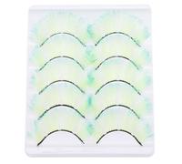 Générique Faux Cils Fluorescents 3d Effet Naturel Dégradé Coloré, 5 Paires, Maquillage Scène, Extensions Cils pour Femmes, Look Lumineux et Original, Accessoires Beauté