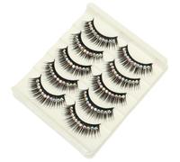 Générique Faux Cils Noirs Scintillants 10 Paires D’Extensions Denses et Longues pour Maquillage Intense Cils Artificiels pour Femmes pour Spectacles et Soirées