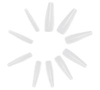 Générique Faux Couverture Complète sans Trace 500 Pièces en Abs Transparents pour Décoration D’ Adaptés pour Doigts en Salon Professionnel ou à Domicile
