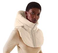 Générique Faux Gilet Femme Sans Manches Zippé Faux Capuche Col Montant Gilet Rembourré Chic Léger Amovible Hiver Chaud Gilet Shirt Décontracté Doudoune sans Manches