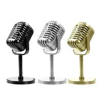 Générique Faux Microphone - ABS, 6,50 Pouces, modèle de Microphone, léger | Jouet de Microphones Amusant, réplique d'accessoires de karaoké pour Costume, Jeu de scène, Divertissement de fête