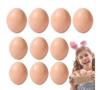 Générique Faux œufs de Poulet, œufs de Pâques pour la Peinture, Small Eggs Crafts Set, 10x Charges de Panier de Pâques, Jouets de coloriage de Simulation pour Peinture, décoration, Artisanat