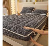 Générique Fazi Gadgets Elastic Bed Sheets, Elastic Bed Sheets, Various Sizes, Soft Comfortable, Plush Fluffy for All Beds (Gray,Twin)