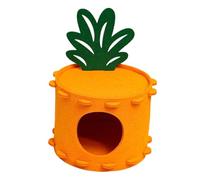 Générique Felt Hamster Bed, Pineapple Hamster House, Cozy Hamster Sleeping Nest, Pineapple Pet House, Soft Hamster Nest, Cozy Sleeping Nest Cozy Hamster Accessories for Small Pet
