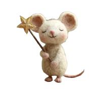 Générique Felt Mice Cat Toys - Soft Plush Play Set | Wool Blend Fabric with Lightweight Squeak Free Design, Interactive Indoor Training Accessories for Cats Kittens Exercise Fun Play