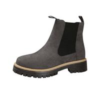 Générique Femelle Bottes Courte plates daim Femme Bottine cuir véritable Automne Hiver Femelles Bottillon Cowboy daim Millésime Chaudes Travail Imperméables Bottillons Femme Moderne Elégantes Souple