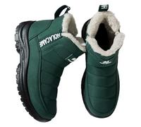 Générique Femme Bottes de Neige Hiver Fourrées Doublure Chaude Avec Impermeable Randonnée Confort Antidérapage Chaussures Classique Couleur unie（36-43AS,Une taille plus petite）