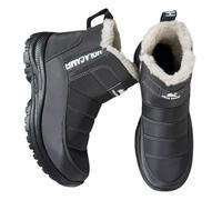 Générique Femme Bottes de Neige Hiver Fourrées Doublure Chaude Avec Impermeable Randonnée Confort Antidérapage Chaussures Classique Couleur unie（36-43AS,Une taille plus petite）