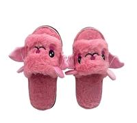Générique Femme Chaussons Maison Halloween Chauve-Souris Faux À Fourrure Pantoufles Automne Hiver Chaud Peluche Accueil Chaussures Mignons Chaussons Femme D Hiver Confortable France