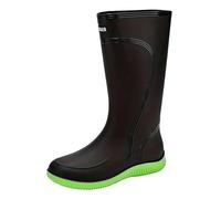 Générique Femme Dame Bottines À Lacets Caoutchouc Botte Impermeable Bottines Rain Boots Antidérapant Légères Femme Jungle Boot Sneaker(Green, 39)