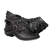 Générique Femme Dame Bottines À Lacets Stiletto Plateforme Talon Bottes Nuit Sexy Cuir Noir Cuisse Hautes Bottes Femme Jungle Boot Sneaker(41)