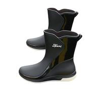 Générique Femme Glossy Botte de Pluie Impermeable Bottines Jardin Chelsea Boots Légères Wellies Rain Boots Antidérapant Botte Securite Chantier Mini Bottes de Pluie Femme