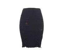 Générique Femme Jupe Crayon Jean Déchiré Taille Haute Denim Mini,Jean déchiré · Taille Haute · Coupe Crayon · Mini Jupe · détresse Denim · Casual Chic