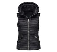 Générique Femme Manteaux Sans Manche Léger Gilet Matelassé Capuche Elégant Chaud Gilet Sans Manches Doudoune Hybride avec Poches zippées Doudoune sans Manche Femme Gilet Hiver Chaud