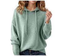 Générique Femme Pull Confortable Doux Polaire Quotidien Cordon Chaud Hiver | Avec capuche chaude, Polyvalent, Grosse Maille, Polyester, Classique, Hiver, Cadeau, Respirant, Léger, Moderne