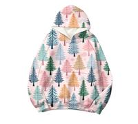 Générique Femme Pull de Noël Sweat-Shirt Top Famille Noël Manches Longues, Sweat à Capuche Femme Manches Longues Confortable Motif Festif de Noël Design Tendance Pull Casual décontracté