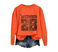 Générique Femme Pull Moche De Noël Grande Taille Manches Longues Tops Moche Xmas Sweat-Shirt Rigolo Haut Tee Shirt Renne Imprimé Tunique Sweats Col Rond Chaud Sweatshirt San Capuche Pas Cher Pullover