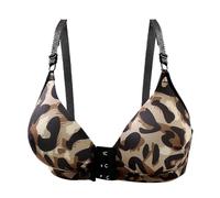 Générique Femme Reutilisable BrassièRe Post OpéRatoire Femme Soutiens-Gorge à Haut Soutien pour Femmes, Sangle réglable, Couverture complète, Confortable, sans Soutien Post Operatoire (Brown, L)