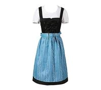 Générique Femme Robe de Costume Dirndl, Costume Oktoberfest Femme Grande Taille Oktoberfest Tenue Robe 4Xl Dirndi Deguisement Halloween Fantome Halloween MariéE