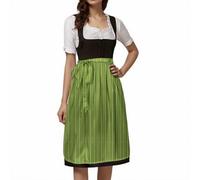 Générique Femme Robe Traditionelle de Bavière,Costume Fille Festival bière D'Octobre Carnaval Set Oktoberfest Dirndl Jusqu'aux Tenue Bavaroise pour Fete