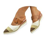 Générique Femme Sandales D'été Décontractée Confortable Chaussures Bout Fermé Respirantes Antidérapant Semelles Épaisses Sandale Leger Chic Piscine Sandals Sandales Femme À La Plage