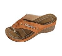 Générique Femme Sandales Sandales Femmes Mules En Cuir Mode Bout Ouvert Compensées Plateforme Pantoufles Premium Chaussures Antidérapantes Respirantes Bohême Bout Ouvert Avec Talon Bloc Femme Été