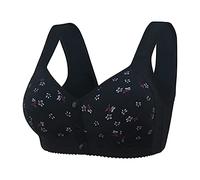 Générique Femme Soutien Gorge Post Operatoire Sport Fermeture Devant sans Armature Brassiere Yoga (Noir, XS)