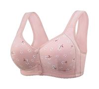 Générique Femme Soutien Gorge Post Operatoire Sport Fermeture Devant sans Armature Brassiere Yoga (Rose, 3XL)