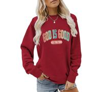 Générique Femme Sweat-Shirt Mode,Sweat Oversize Pull Col Rond Coupe Ample Hiver Chaud Chic Hip Pop Tops Noir Sweatshirt sans Capuche pour Adolescentes Et Femmes Vintage