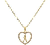 Générique Femmes A à Z Capital Lettre Coeur Initiale Pendentif Collier Bijoux Accessoire Mode durable