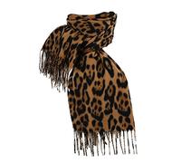 Générique Femmes automne hiver écharpe classique imprimé léopard écharpe chaude douce épaisse grande couverture enveloppement châle écharpes 1 paquet (Brown, One Size)