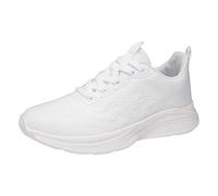 Générique Femmes Baskets Été Nouveau Modèle Respirant Confortable Fond Épais Plat Chaussures À Lacets Bottine Femme Marron Cuir (White, 38) Sneakers Basket Marche Chàussure Chussures Scratch Toile
