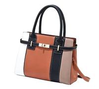 Générique Femmes bloc de couleur portable oblique sac à bandoulière compartiment zippé porte - monnaie et sac à main top grip sac à bandoulière sac à bandoulière (Jaune terre)