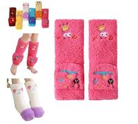 Générique Femmes chaussettes en peluche en polaire confortable, jolie maison de dessins animés chaussettes d'hiver, chaussette thermique douce épaisse confortable (Pink,Taille unique)