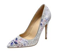 Générique Femmes Chaussures De Robe De Mariage À Paillettes À Bout Pointu | Chaussures De MariéE Et Demoiselle D'Honneur à Talon Aiguille Hauts, Escarpins à Enfiler Pour SoiréE Ou Bal
