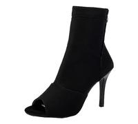 Générique Femmes Chaussures Poisson Bouche Bottes Mince Haut Respirant Bout Ouvert Poisson Bouche Bottes Chausson Fourrure (41)