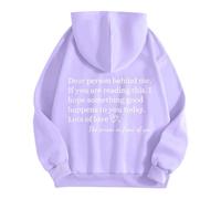Générique Femmes, chère Personne derrière Moi, si Vous lisez ceci, Quelque Chose de Bien Vous Arrive Aujourd'hui, Sweat à Capuche (Light Purple, S)