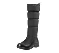 Générique Femmes grande taille couleur unie plate forme mi pente bottes de neige imperméable l'eau haut baril épaissi bottes en coton Sandales Plateforme Pour Femmes Habillées (38)