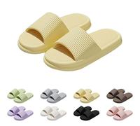 Générique Femmes Hommes Chaussons de Douche Open Toe Sliders D'été Sandales Antidérapantes Unisex Slip on Chaussons pour la Maison Salle de Bains Intérieure Piscine