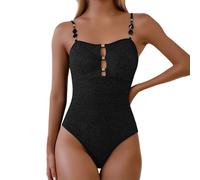 Générique Femmes Maillot De Bain La Mode Couleur Unie Slim Uni Dos Nu Devant Croisé EléGant Push Up Tankini Femme Grande Taille Chic Et Elegant